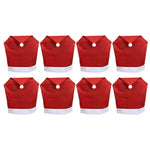 Weihnachtsstuhlbezüge im Santa-Design – Set von dekorativen Bezügen