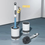 Hygienische Toilettenbürste mit integriertem Seifenspender