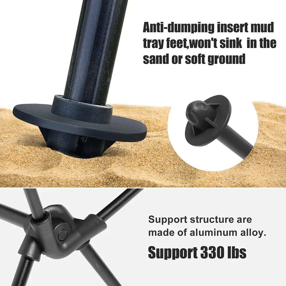 Lightweight Outdoor Folding Chair for Camping and Garden
