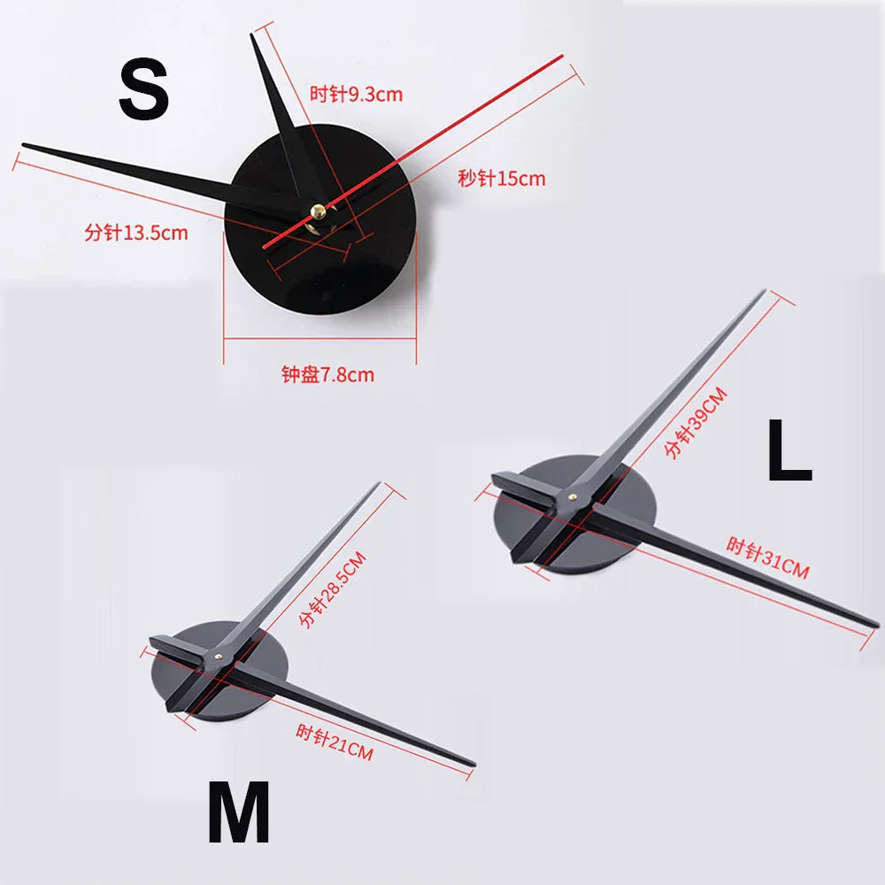 Elegante große Wanduhr aus Acryl im modernen Design