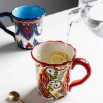 Becher mit Bohemian Blumenmuster