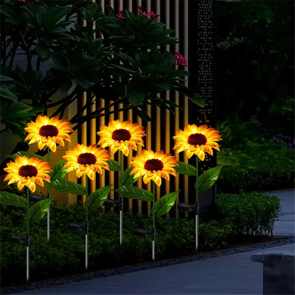 Blossom Magic - Solar Sunflower Lights for Your Garden