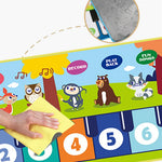 Spielmatte mit musikalischem Klavierdesign