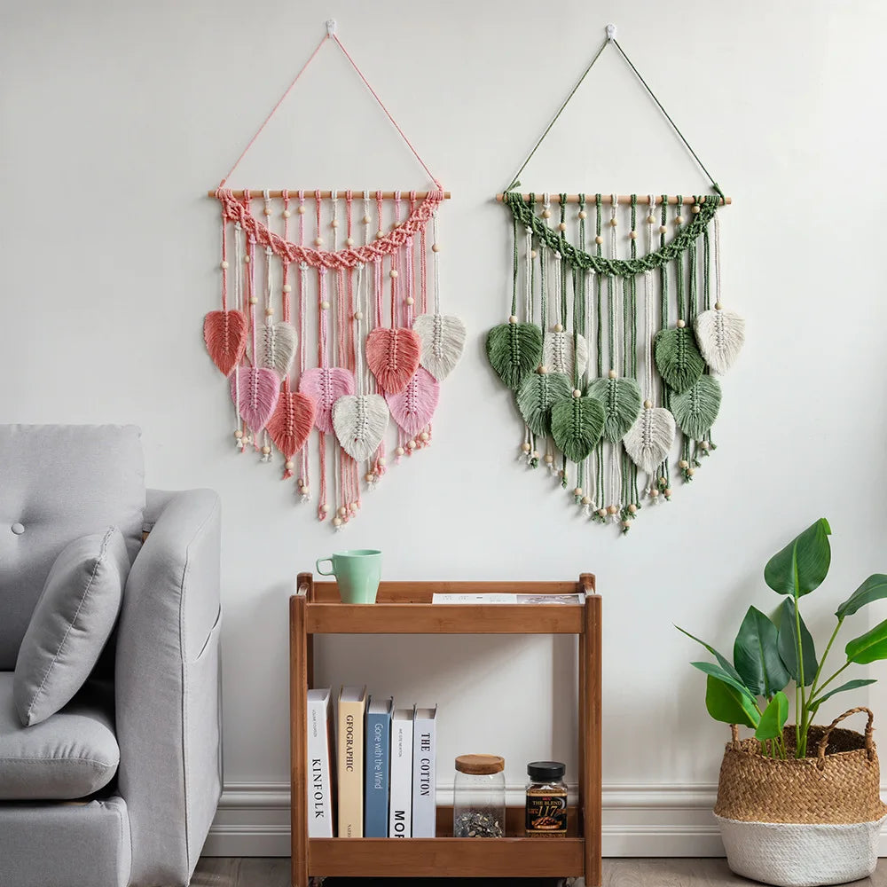 Eleganter Makramee Wandbehang für ein harmonisches Zuhause