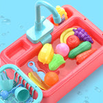 Spülbeckenspielzeug mit fließendem Wasser für Kinder