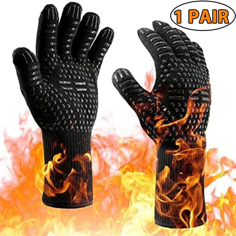 FeuerFest | BBQ Glove | Heat Protection up to 800 °C, Non-Slip & Comfortable | Ideal for Grilling, Oven & Outdoor Kitchen