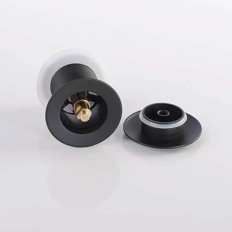 Elegante Push-Down Abflusslösung aus Messing – 11 Farben verfügbar
