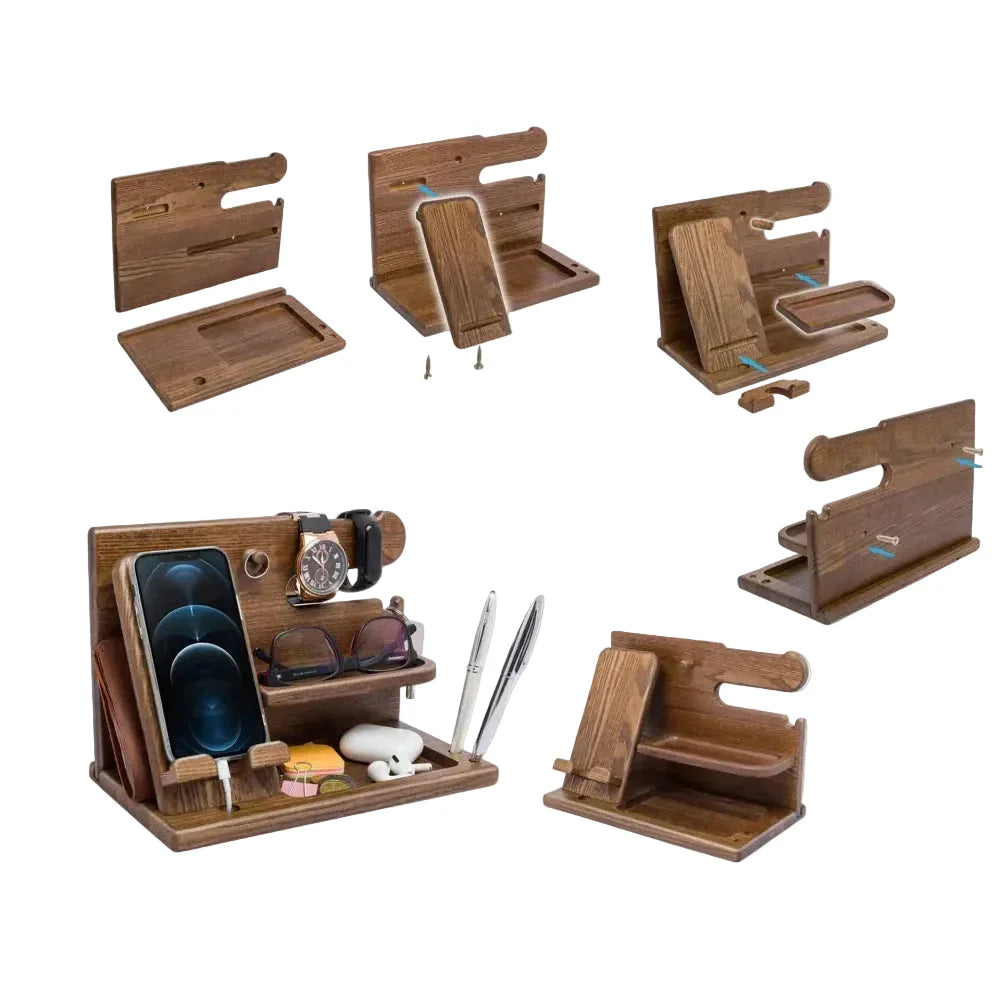 Stylish wooden organizer for your workspace