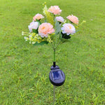 Sonnenblüte Gartenlampe Hibiskus | LED Blumenleuchte | 62 cm hoch