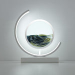 LED Tischlampe mit bewegter Sandlandschaft – Sandlicht