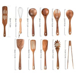 Nachhaltiges Holzbesteckset mit 10 Teilen von NaturLuxe