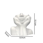 Fröhliche Glücksblume Topf Skulptur