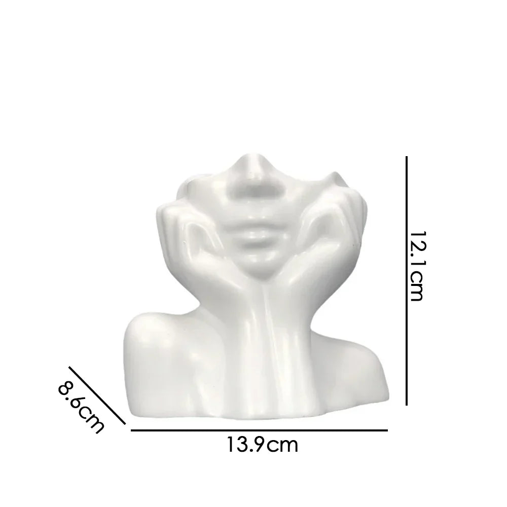 Fröhliche Glücksblume Topf Skulptur