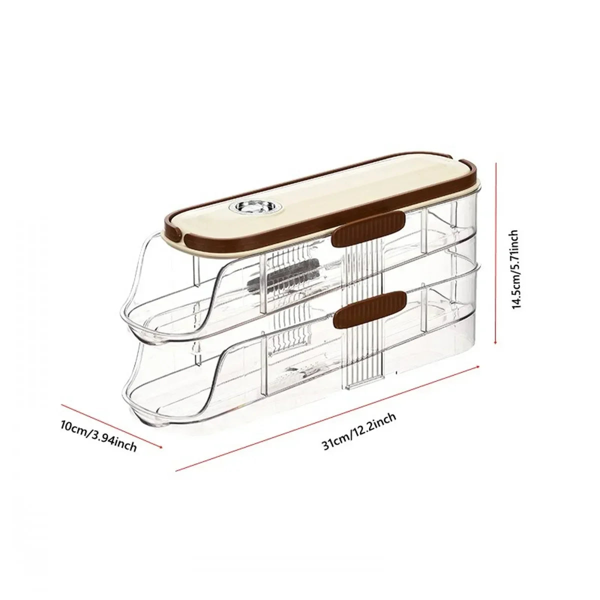 Egg Roller Refrigerator Organizer | Automatic Storage System