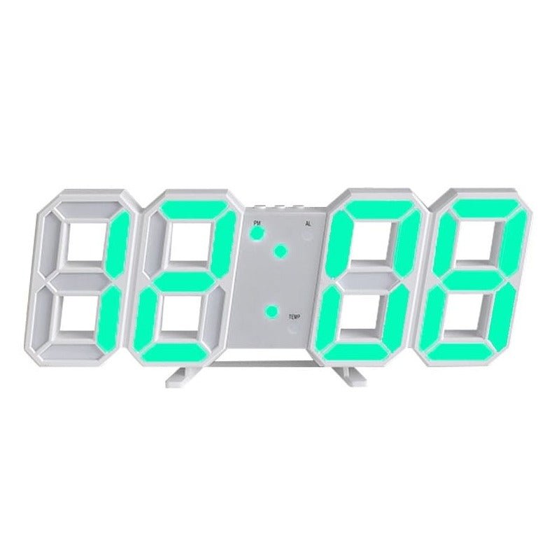 Moderne 3D LED Wanduhr – Stilvolles Design mit dimmbarer Beleuchtung