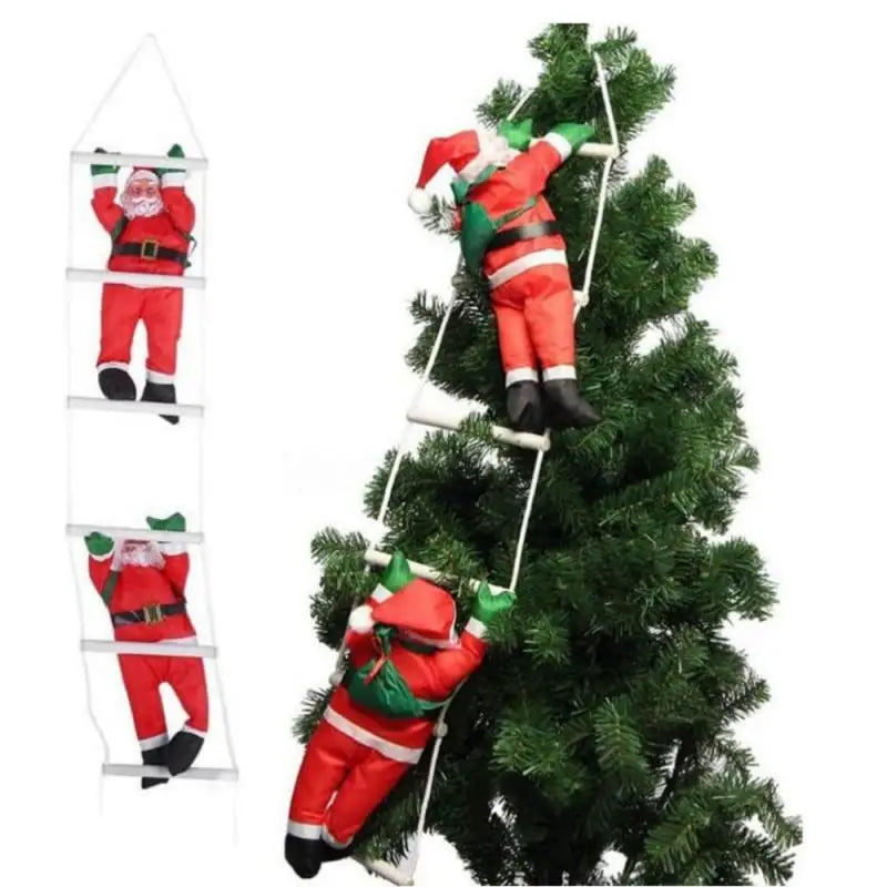 Hängende Weihnachtsdeko – Kletternder Santa Claus Figur für Fenster