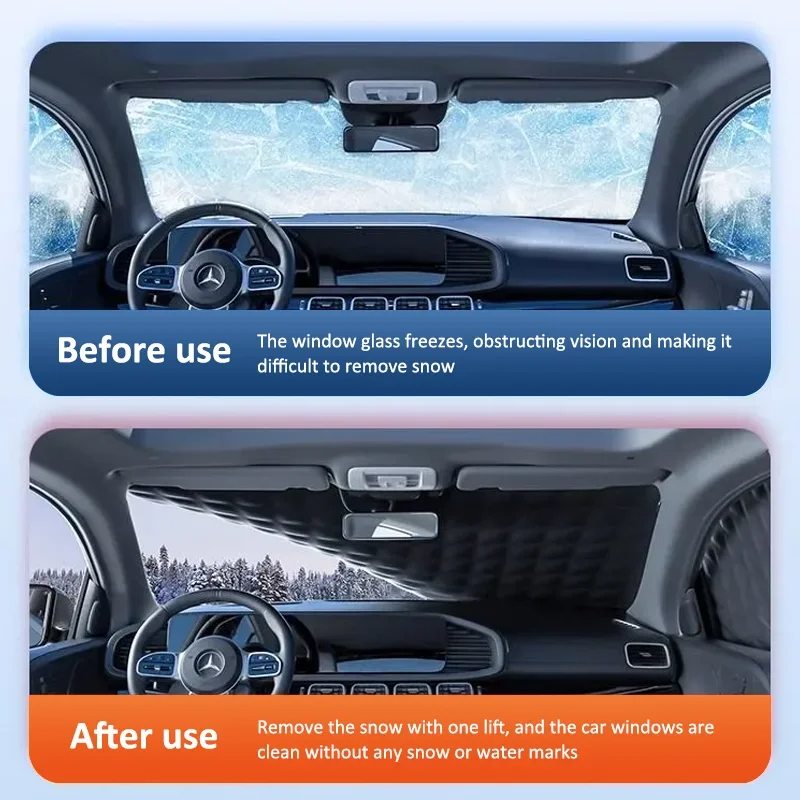 Allwetter-Schutz – Magnetischer Windschutz für Autos, Frost- und UV-Schutz