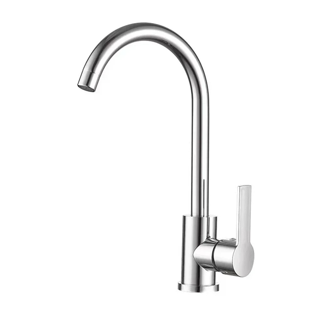 Einhebelmischer aus Chrom – Hochwertiger Wasserhahn für Spülen, pflegeleicht und einfach zu installieren für moderne Küchen