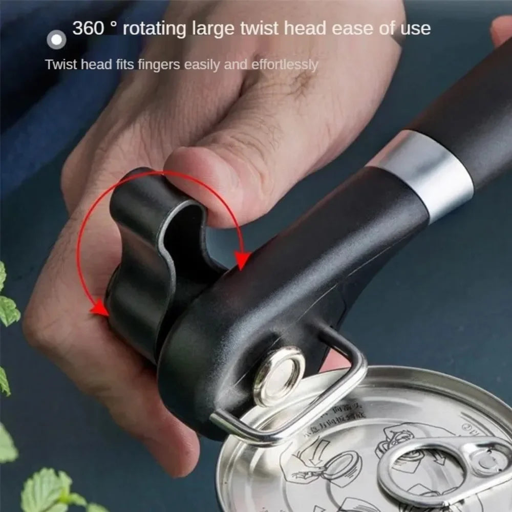 Safe can openers with ergonomic design for kitchen & camping