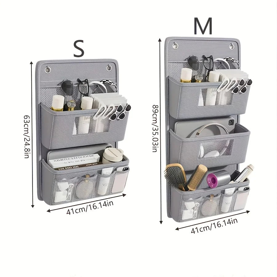 SmartSpace | Fabric Wall Organizer | With Clear Window & Hooks | Practical Compartments