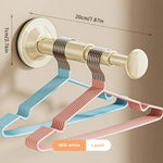 FlexoHalter | Telescopic Clothes Hanger with Suction Cup | No Drilling Required | Ideal for Bathroom, Hallway & Balcony