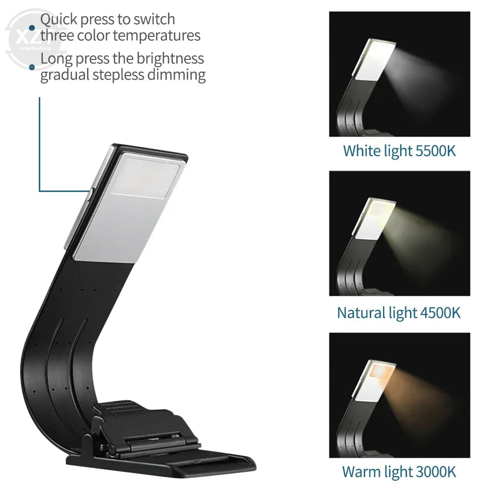 LeseGlow | Flexible USB-LED-Lampe mit Dimmfunktion für unterwegs