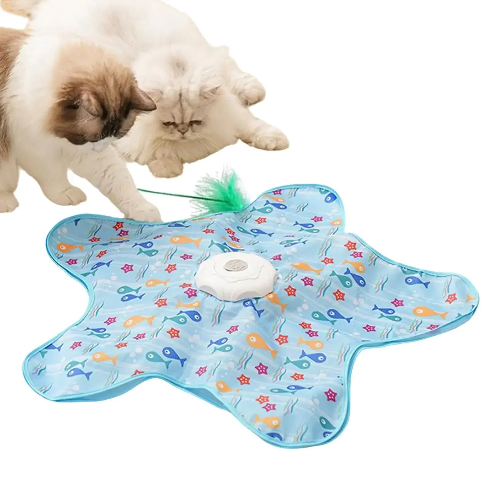 Elektrisches Katzen-Spielzeug mit Feder und Sensor – Versteckspiel