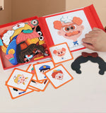 Lernpuzzle für Kinder zur Entwicklung von Gesichtsausdrücken