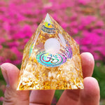 Orgonit-Pyramide mit Amethystpendel – Energie, Schutz und Dekoration