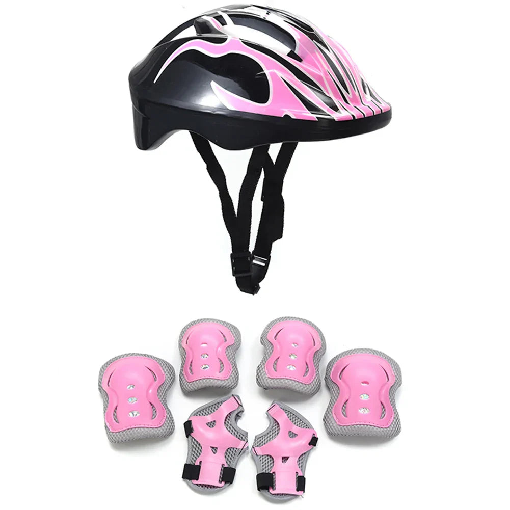 Sicheres Abenteuer-Set für Kinder | 7-teiliges Schutzpaket mit Helm und Schützern