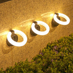 Verstellbare Solar-Gartenleuchte mit 360° Lichtlenkung