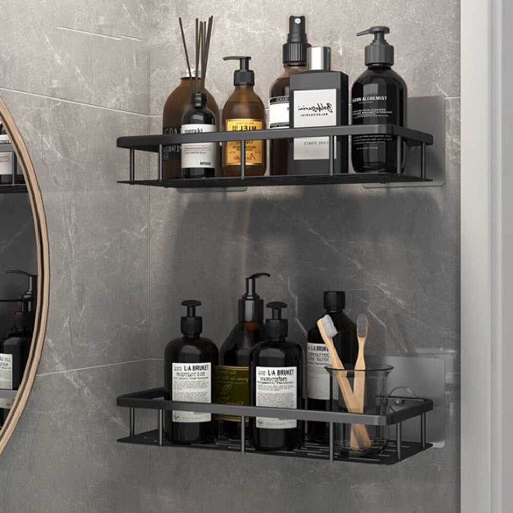 Stylische Badezimmerregale mit starken Saugknöpfen