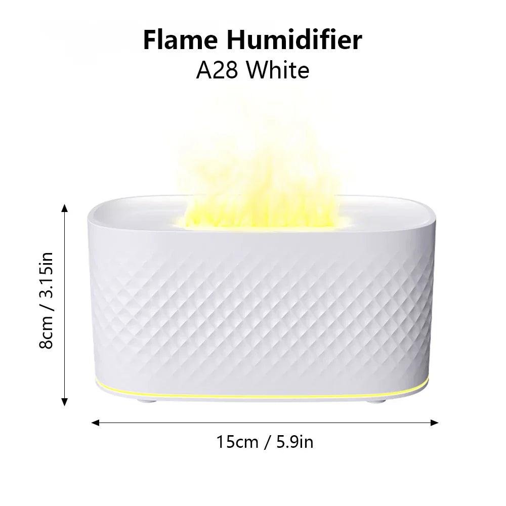 Flaming Elegance: Aroma Diffuser with Soothing Flame Effect