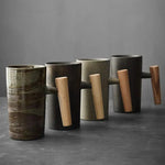NordicDream Keramiktasse – Stilvolles Design mit Holzgriff