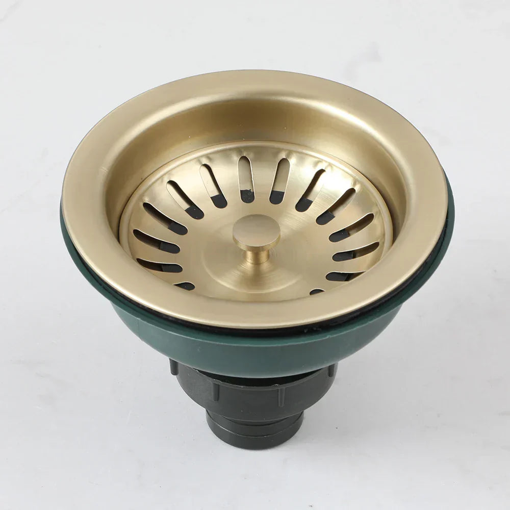 Edelstahl-Spülbecken Abflussfilter mit Geruchsbarriere – Pop-Up Stopper & Anti-Verstopfungssystem