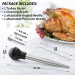 FlavorDirect - Marinade Injector with Double Needle Set made of Stainless Steel