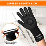 FeuerFest | BBQ Glove | Heat Protection up to 800 °C, Non-Slip & Comfortable | Ideal for Grilling, Oven & Outdoor Kitchen