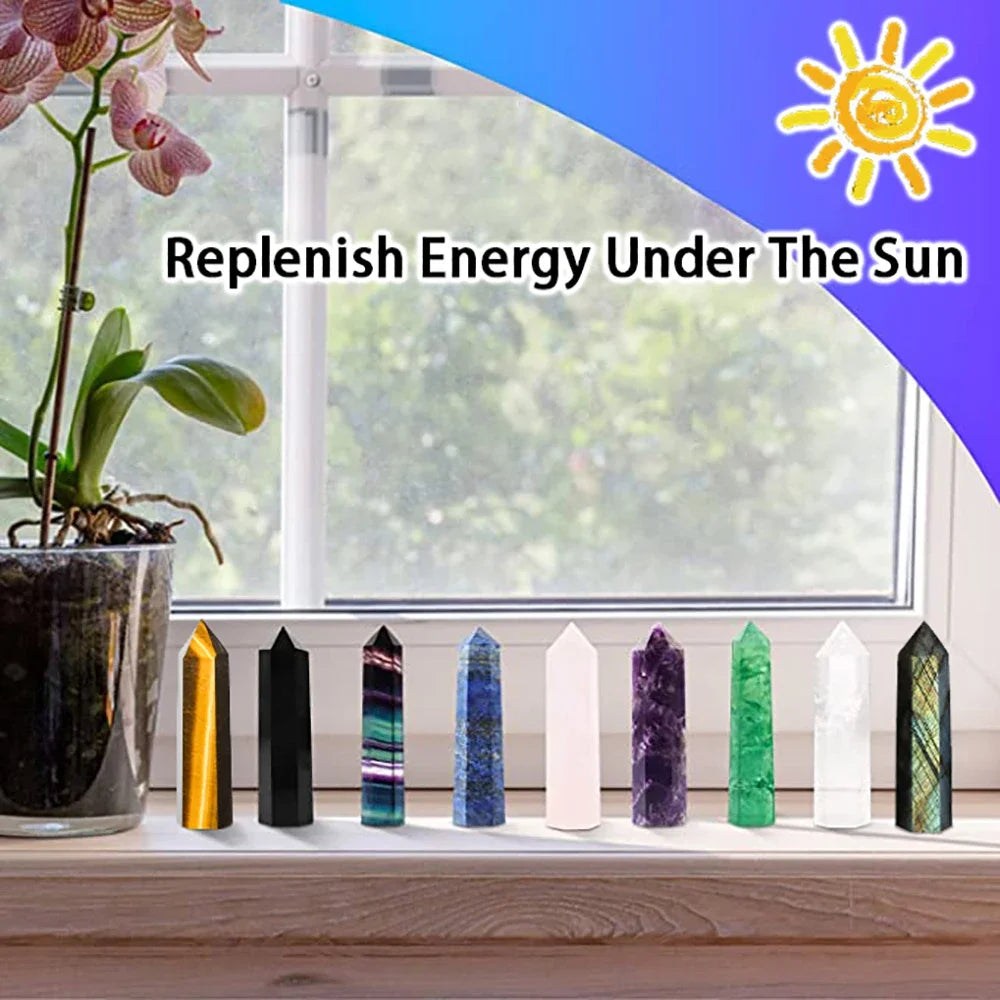 Crystal Clear Natural Quartz Obelisk | Spiritual Energy for Your Home