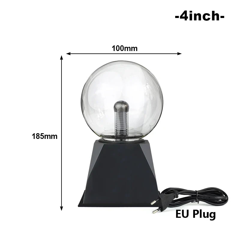 Luminara | Fascinating Plasma Light Sphere with Touch Sensor | LED Lamp with Sound Control | 220V EU Plug | 10–20 cm | Decorative Light for Any Occasion
