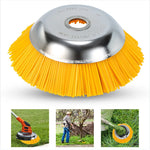 Robuste Unkrautbürste für Rasenmäher – 22 cm Durchmesser