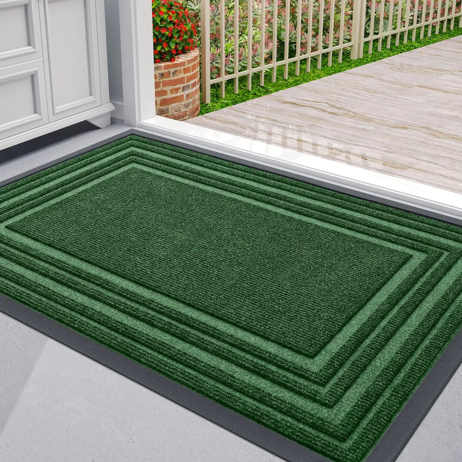 Non-slip natural rubber doormat for every home