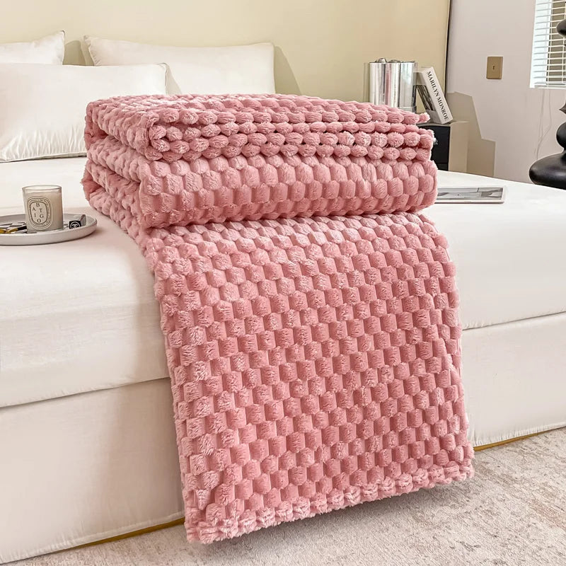 Snuggle Blanket – Comfortable Velvet Blanket for Sofa and Bed