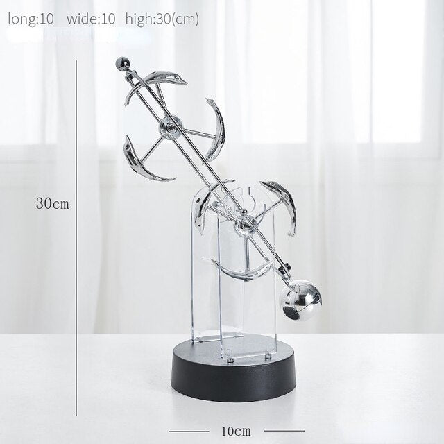 Kinetische Eleganz | Rotierendes Pendel Ornament