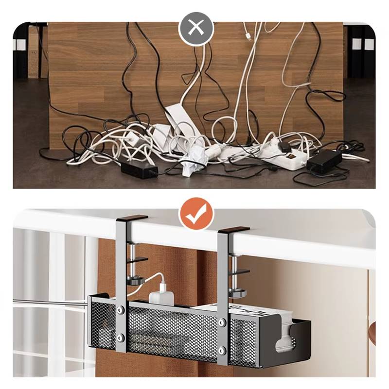 Cable Organization Without Drilling – Practical Under-Desk Solution