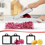 Küchenprofi | 12-in-1 Vegetable Chopper | 7 Stainless Steel Blades, Non-Slip & BPA-Free | For Versatile Vegetable Preparation