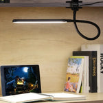 FlexiBright LED-Klemmleuchte | 3 Lichtmodi & 10 Helligkeitsstufen | USB-betrieben | Flexibler Arm | Augenschonend & Dimmbarkeit