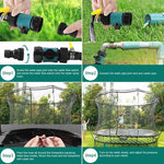 Wassersprinkler für erfrischenden Spaß auf dem Trampolin