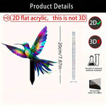 Colorful Hummingbird Garden Stake | Decorative Outdoor Lamp