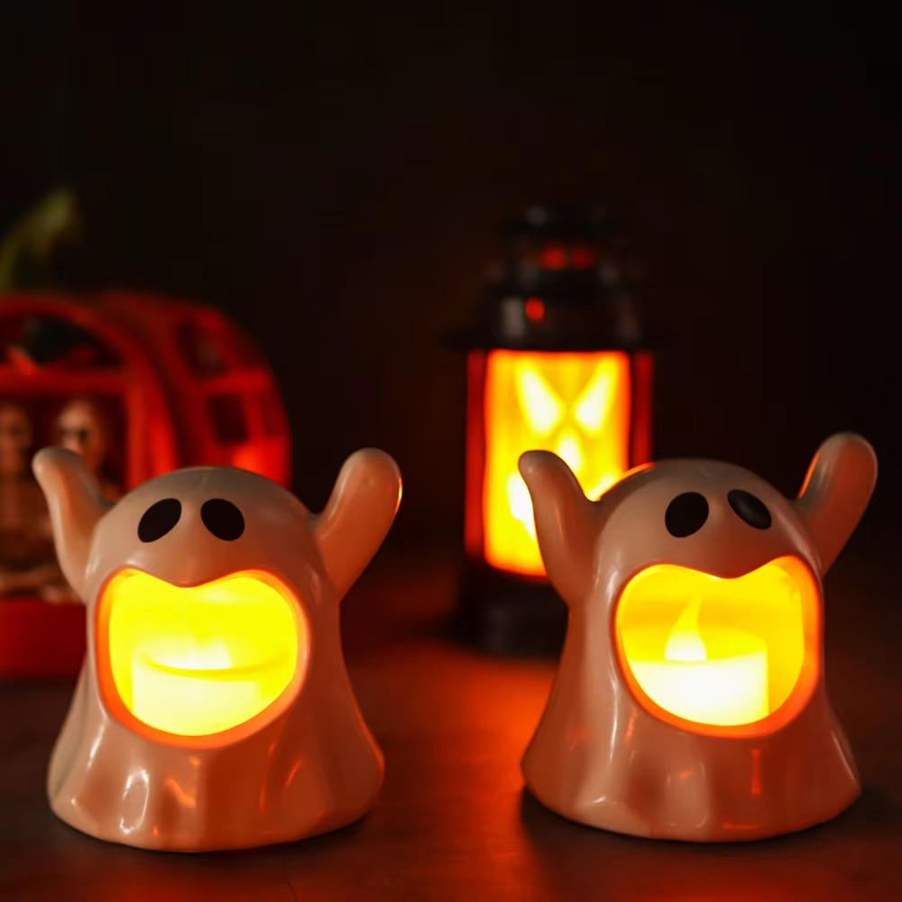Lampen für Halloween – LED-Geisterbeleuchtung mit Batteriebetrieb
