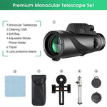 Entdecker 80x100 HD Zoom-Monokular: Tragbares Fernglas für Abenteuer